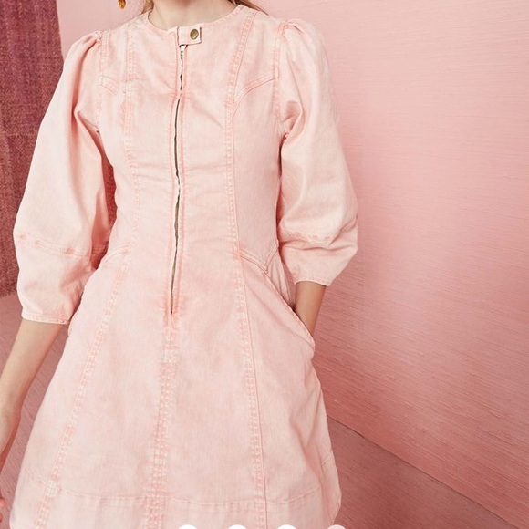 ulla johnson acid wash dress